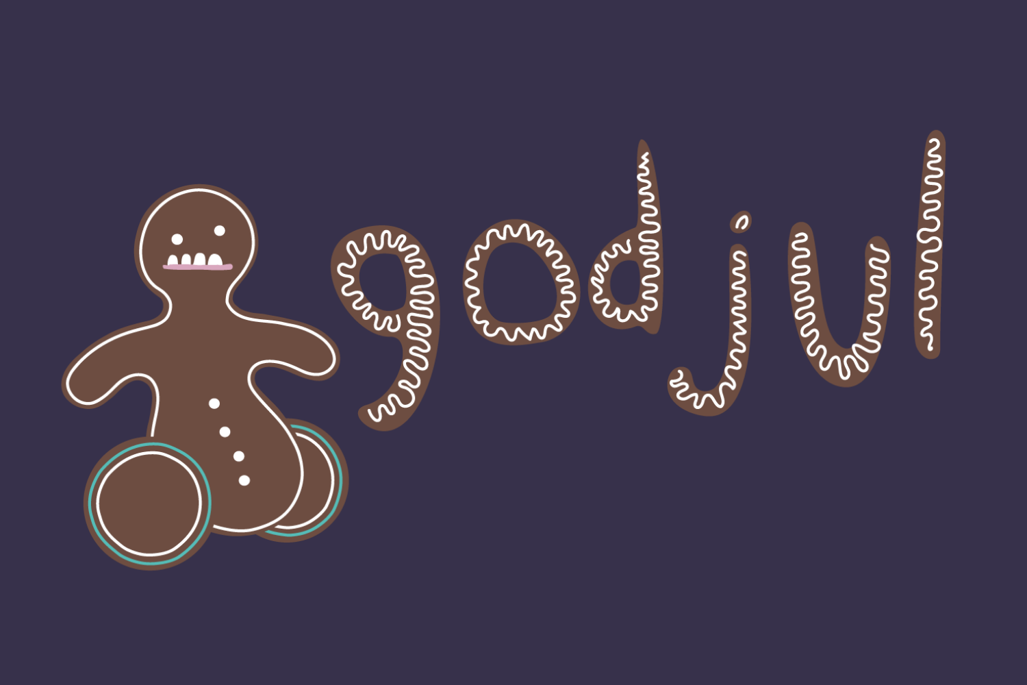 Illustration, en av GIL:s figurer omgjord till pepparkaka och text 