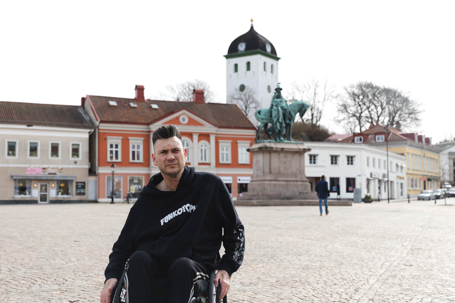 Anders Westgerd på Kungstorget i Uddevalla.