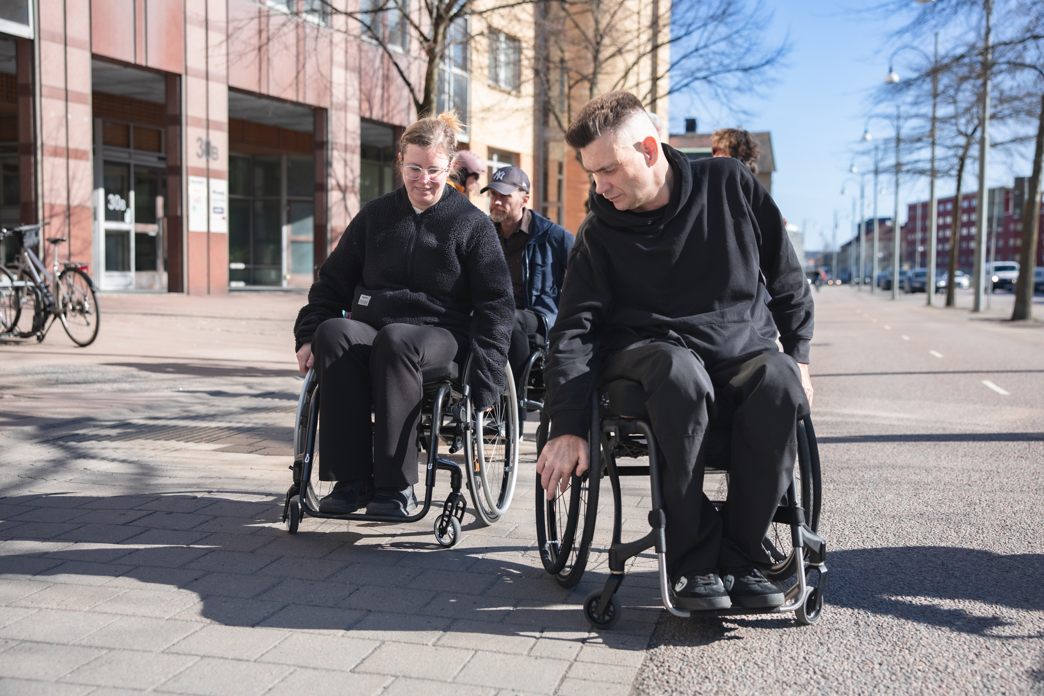 Centerpartister i rullstol